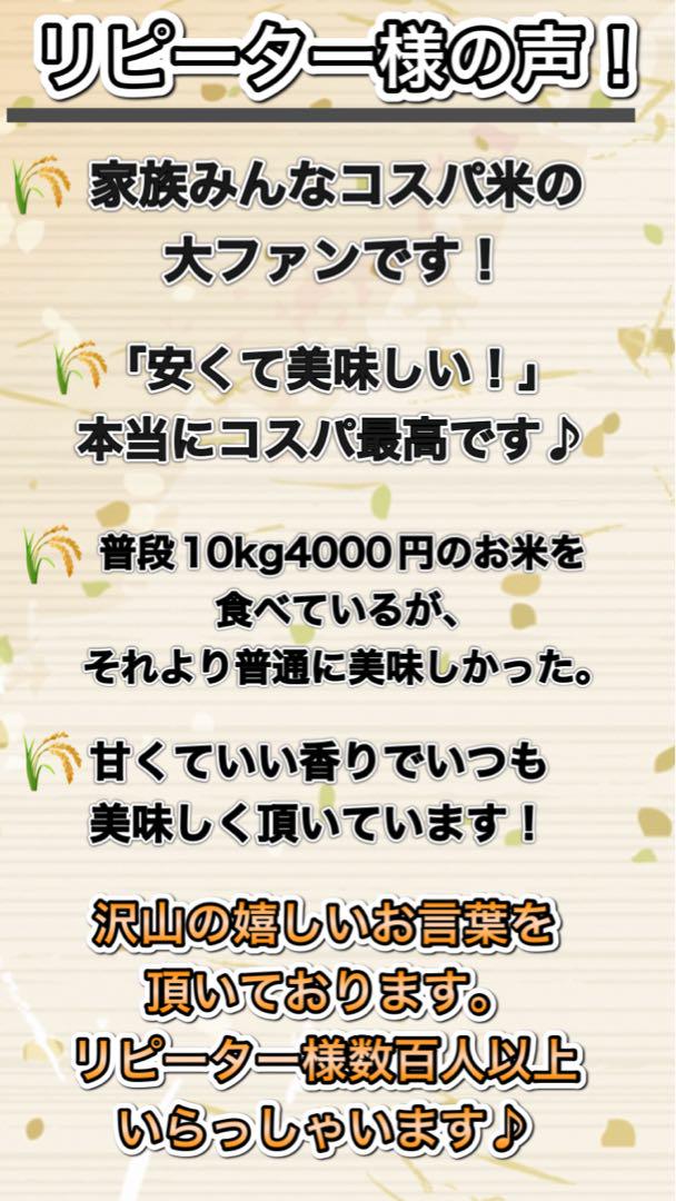 【リピーター様多数】コスパ米20kg(5kg×4袋)お米　白米【令和6年新米入】