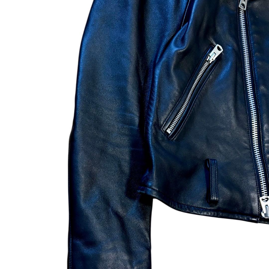 美品 JACKROSE ダブルライダースジャケット 羊革 定価29480円 美品 JACKROSE ダブルライダースジャケット 羊革 定価29480円