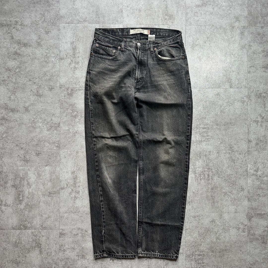 【W36 L34】 00s levi's black リーバイス 550 90s メキシコ製 Levi'sリーバイス 550 ブラック デニムパンツ