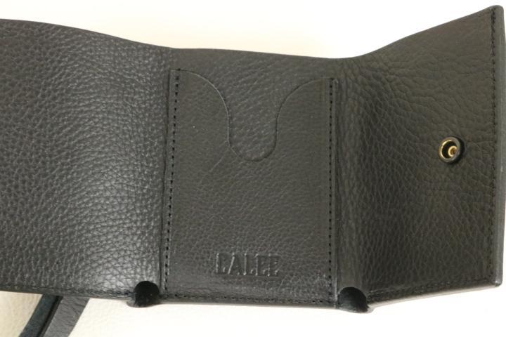 ㉑24SS【新品】☆CALEE　キャリー：レザー　ハーフウォレット　3つ折り