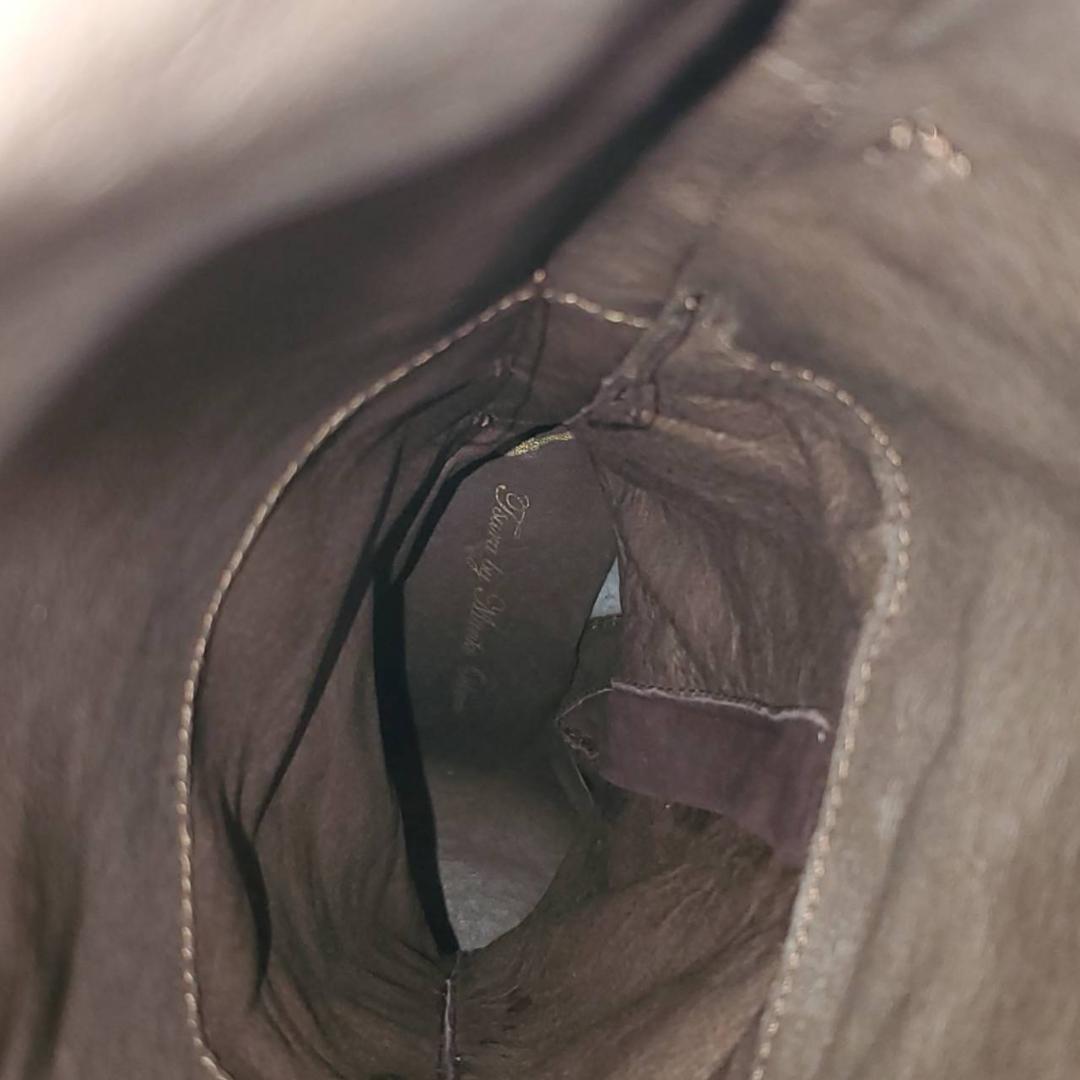 ツルバイマリコオイカワ　ロングブーツ　バックリボン　24cm ヒール