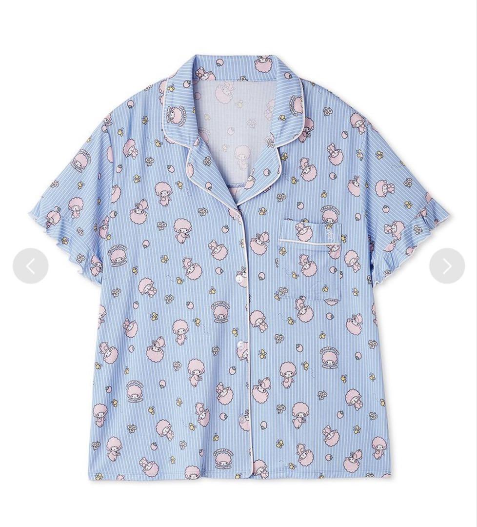 【MY MELODY】【接触冷感】総柄開襟シャツ&ロングパンツ