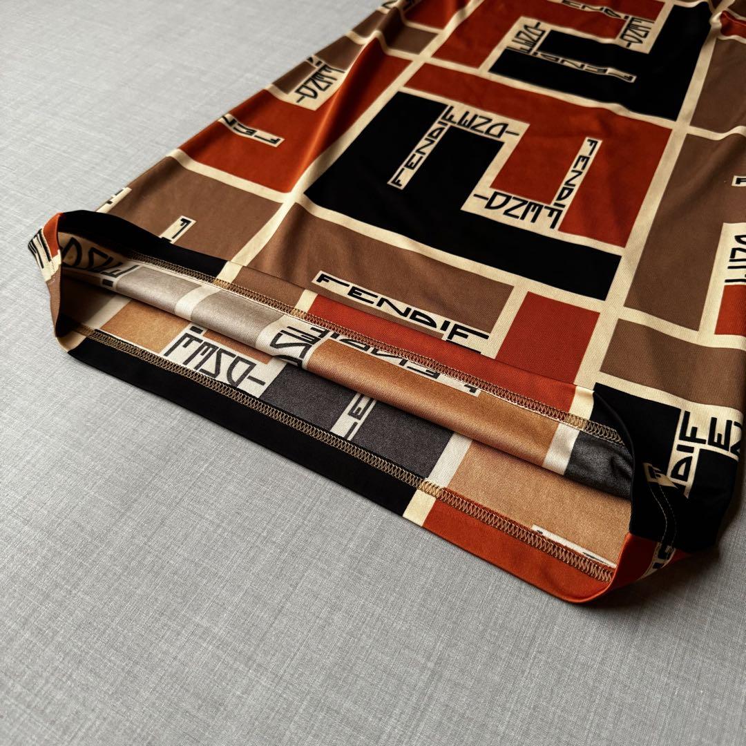 FENDI イタリア製 フェンディ ポリエステル ズッカ柄 ワンピース