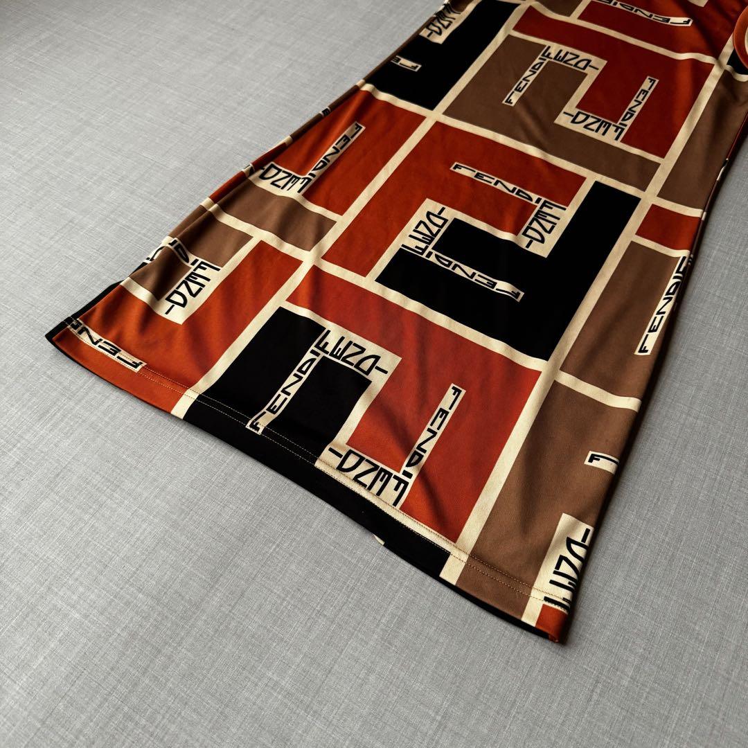 FENDI イタリア製 フェンディ ポリエステル ズッカ柄 ワンピース