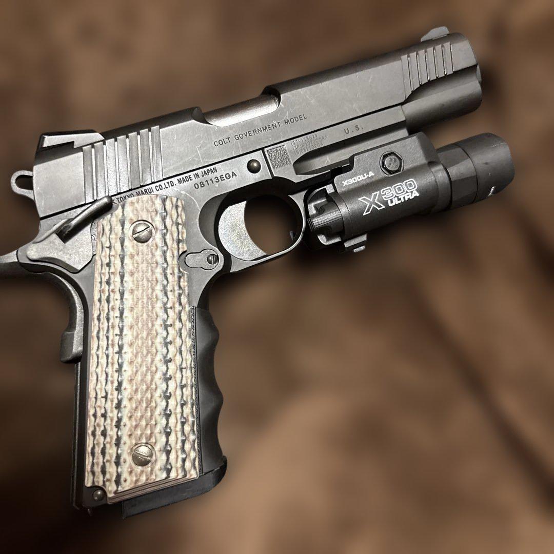 まあ綺麗 東京マルイ ガスブローバック M45A1 ブラック外装カスタム