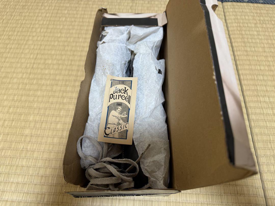 【レア】コンバースジャックパーセル黒レザー27cm USA製90’sヴィンテージ