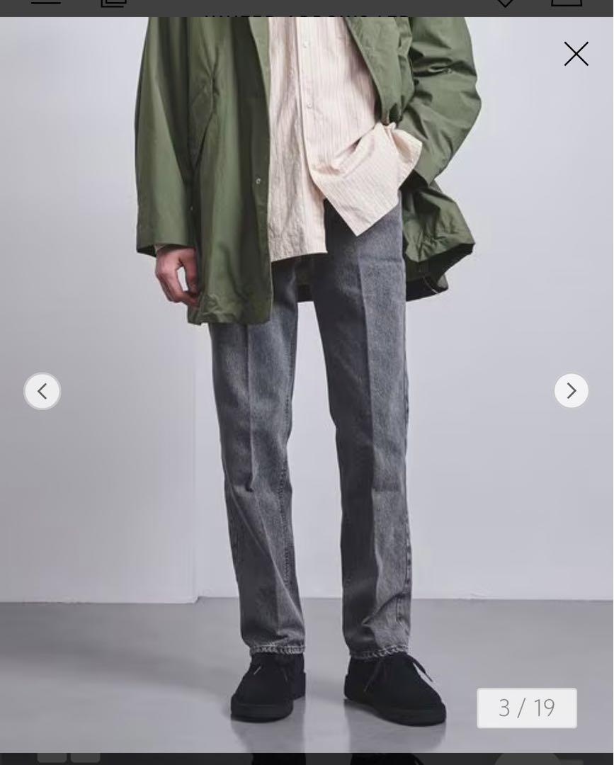 UNITED ARROWS ロデオストレート ブラック デニムパンツ サイズL