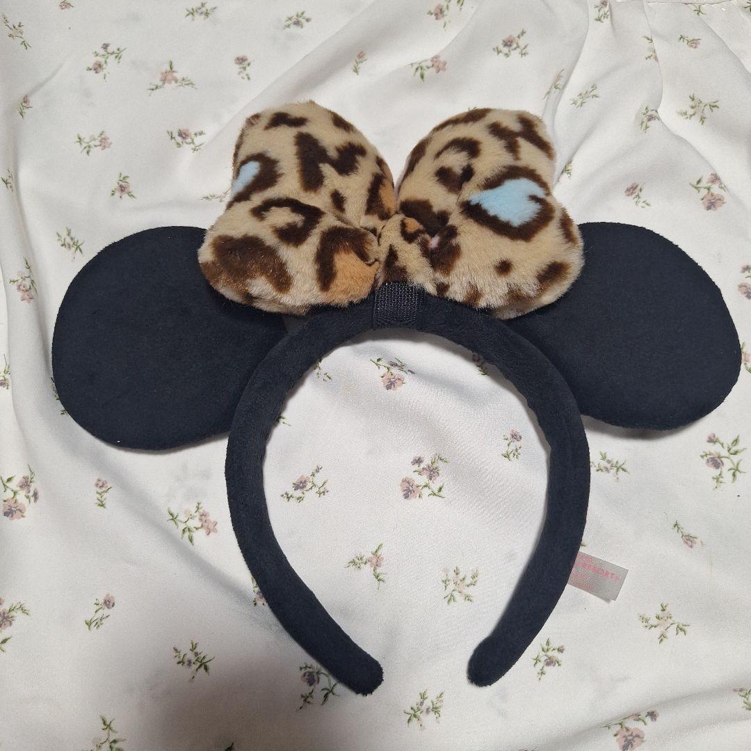 東京ディズニーリゾート ミニーマウスヒョウ柄カチューシャ 激レア 東京ディズニーリゾート カチューシャ ヒョウ柄 ピンク