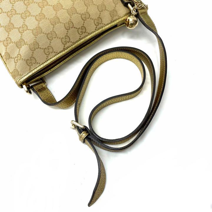 2022定番人気 ❤️ 美品 GUCCI キャンバス シェリー ショルダーバッグ 正規品 鑑定済み❤️ C5Q26-m63012224964 好評正規店