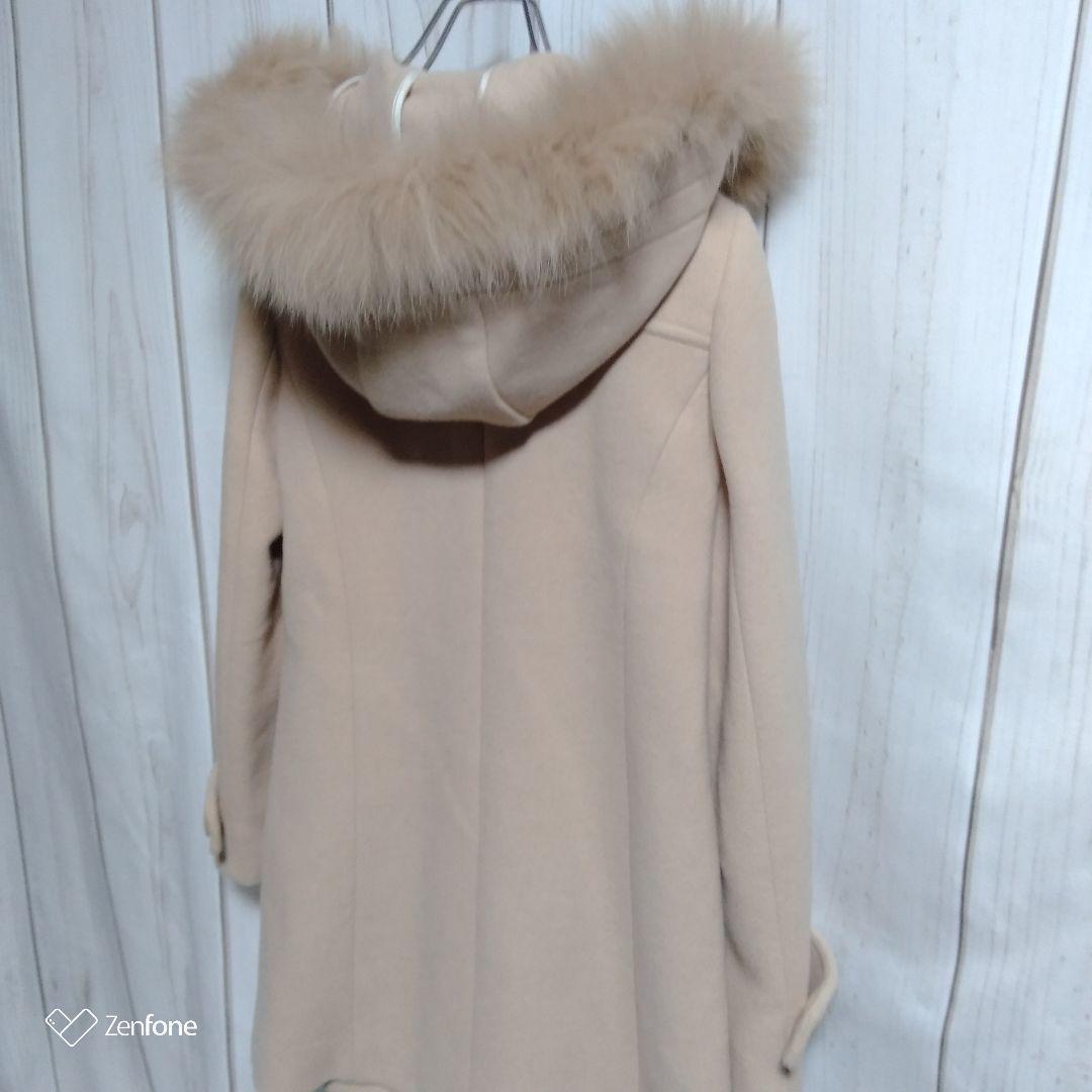 LAISSE PASSE フォックス ファー 着脱式 ウール ダッフル コート