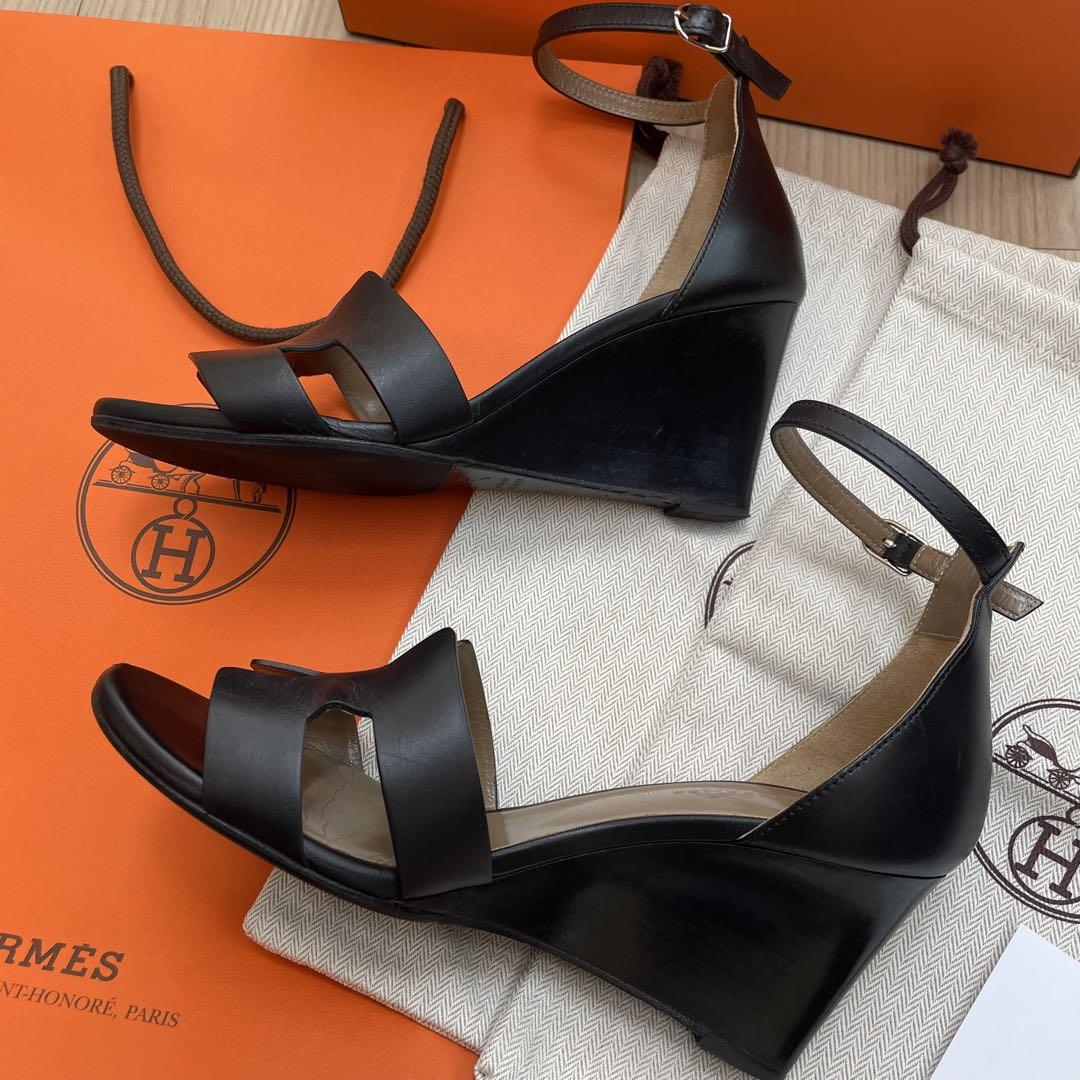 HERMES エルメス サンダル レジェンド 38 美品