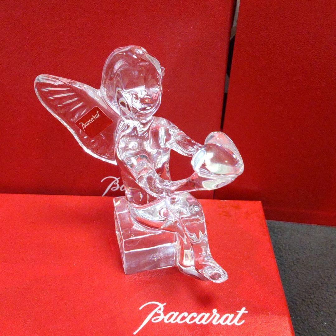 バカラ 天使 クリスタル 置物 ハープ Baccarat マリア様