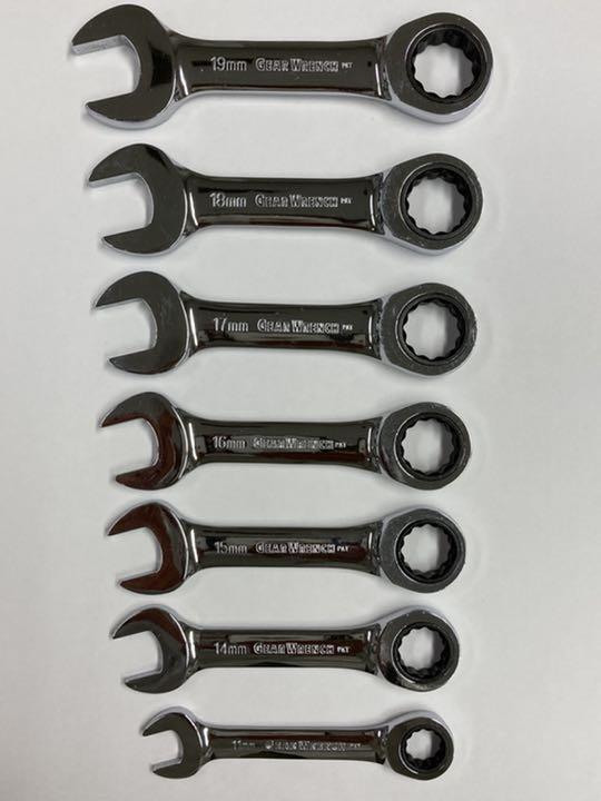 はございま GEARWRENCH スタビーコンビネーションラチェットレンチ gtn0A-m63014231452 ㈨している