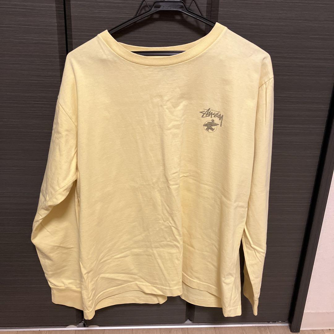 stussy バック プリント ロンT 長袖 メンズ 古着