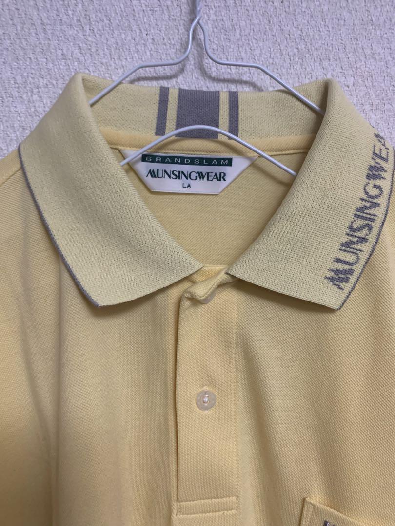 大人気 Munsingwear LA マンシングウェア ポロシャツ 黄色 イエロー トップス