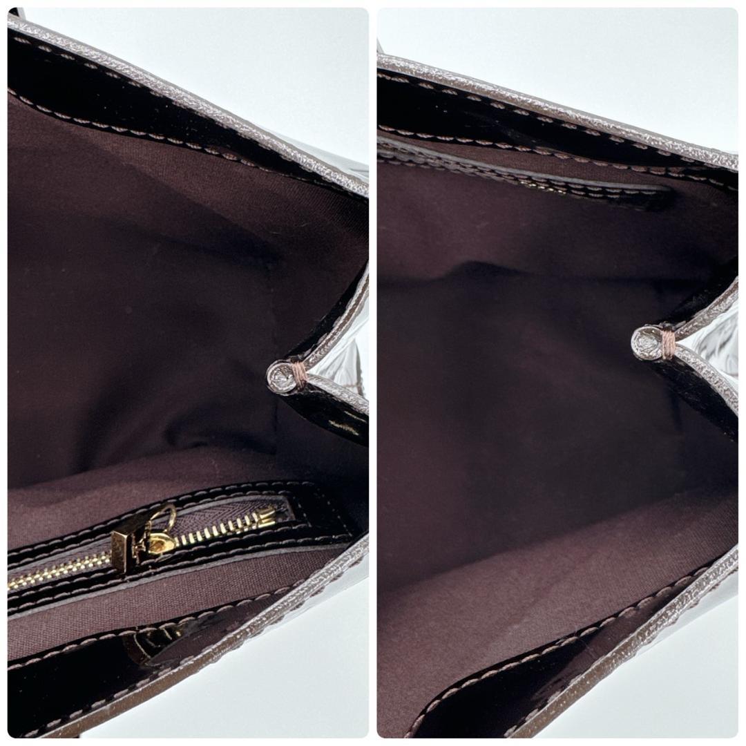 【美品】 ルイヴィトン モノグラム ヴェルニ ウィルシャーPM ハンドバッグ