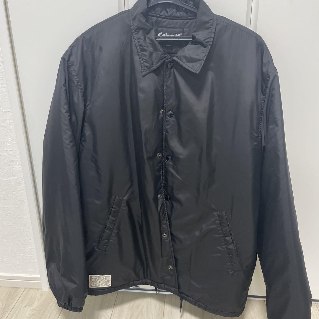 Schott ブラック ナイロンジャケット M Schott ブラック ナイロンジャケット