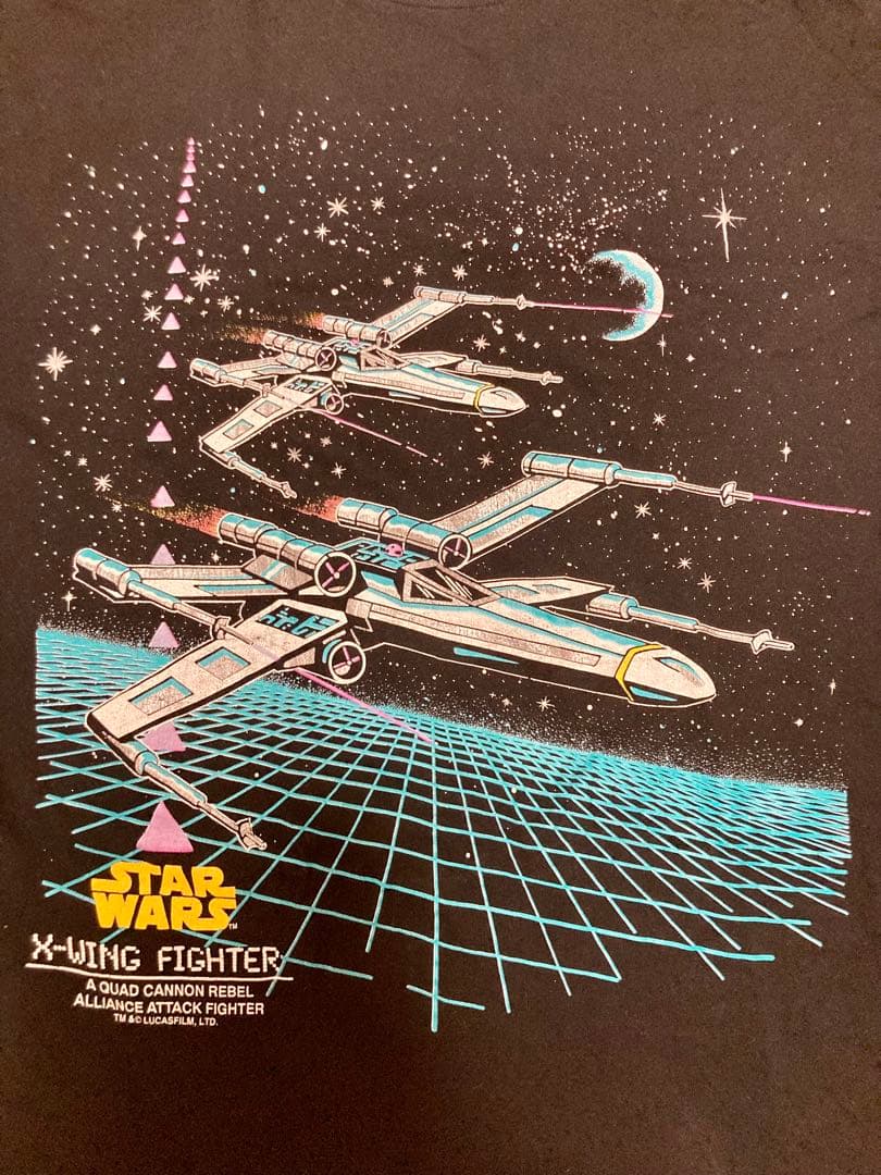 Disney Vintage 80s star wars X-wing T XL