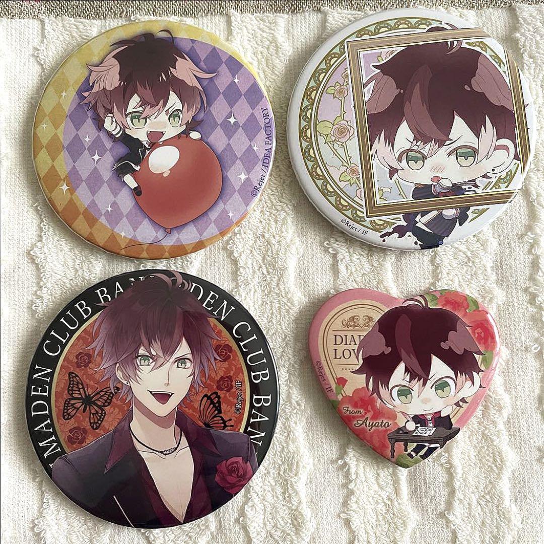 DIABOLIK LOVERS ディアラバ アヤト wol 缶バッジ 4点 DIABOLIK LOVERS ディアラバ アヤト wol 缶バッジ 4点