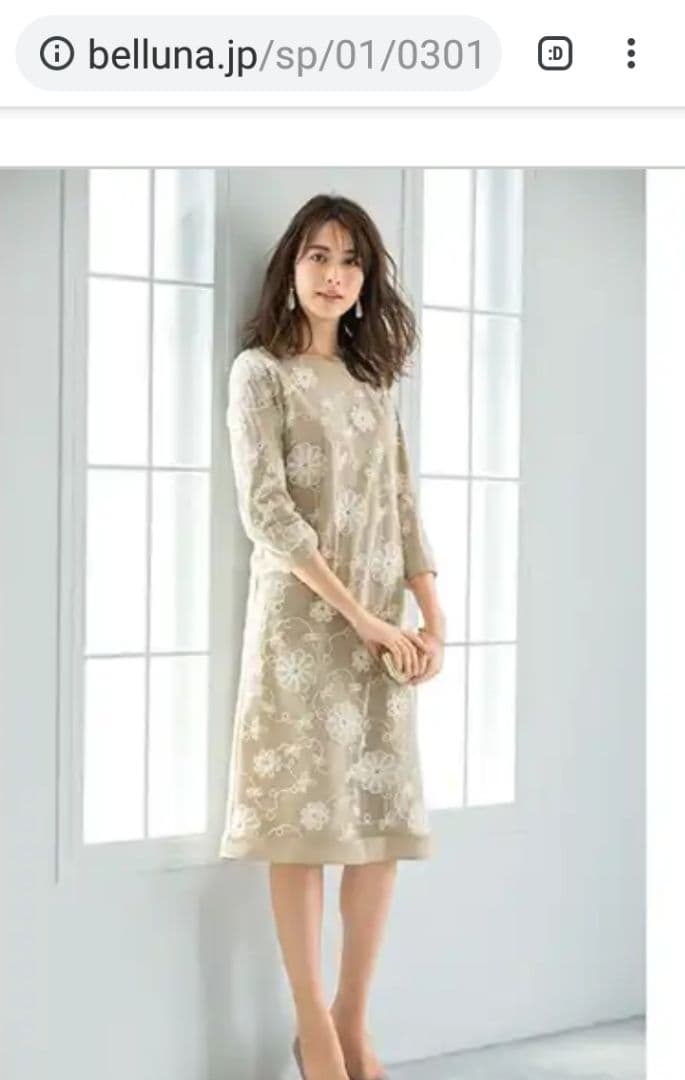 メルカリ ベルーナ ワンピース 花柄 ひざ丈ワンピース 2 0 中古や未使用のフリマ