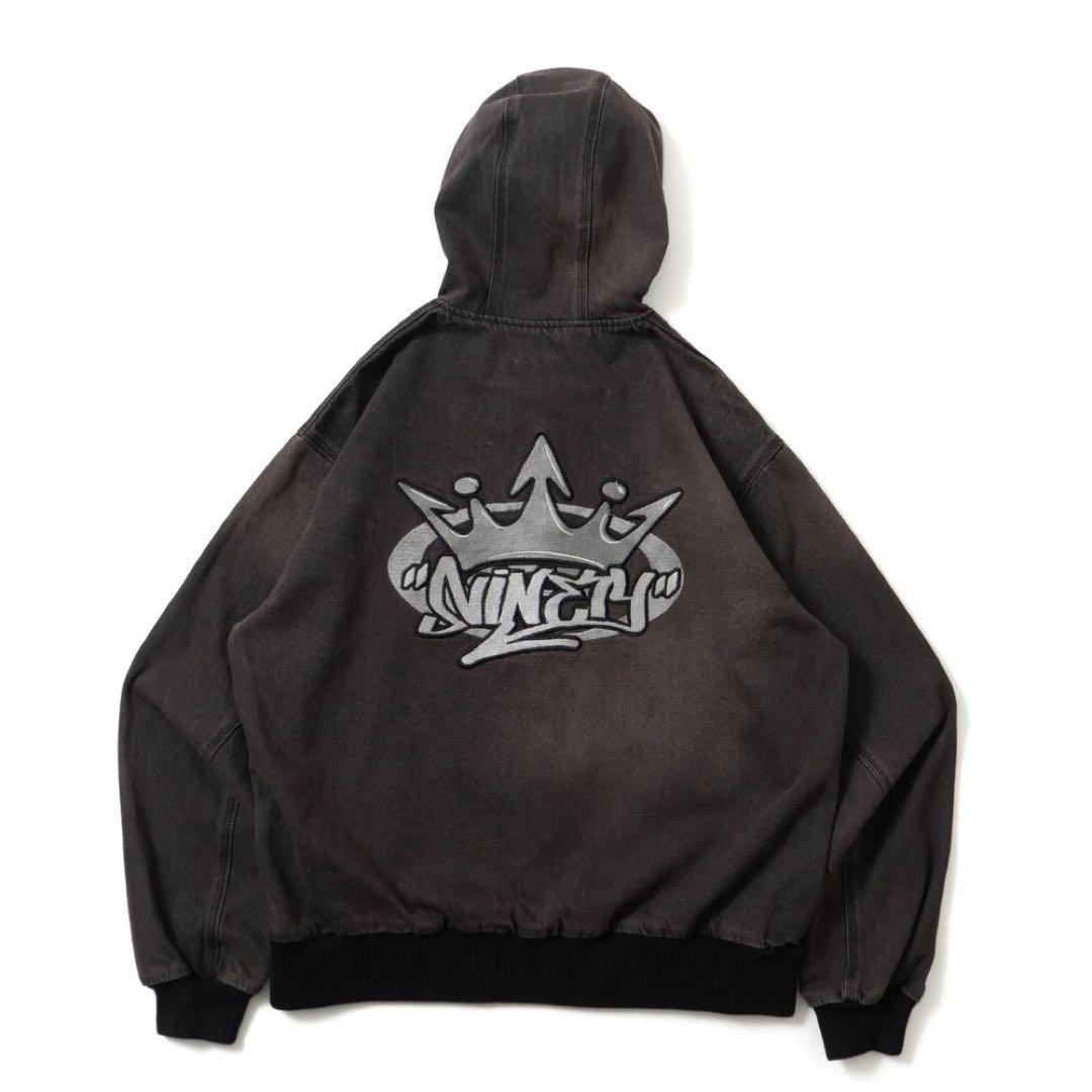 9090 King Logo Vintage Denim Hoodie - ジャケット・アウター最