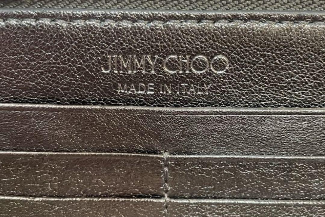 jimmy choo ジミーチュウ　長財布　ラウンドファスナー