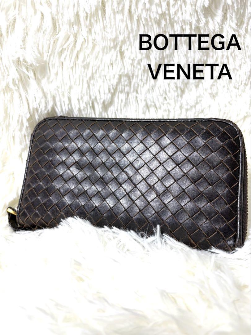 ✨使込ほど味が出る✨ BOTTEGA VENETA ダークブラウン 編込 財布 BOTTEGA VENETA ダークブラウン 長財布 - メルカリ