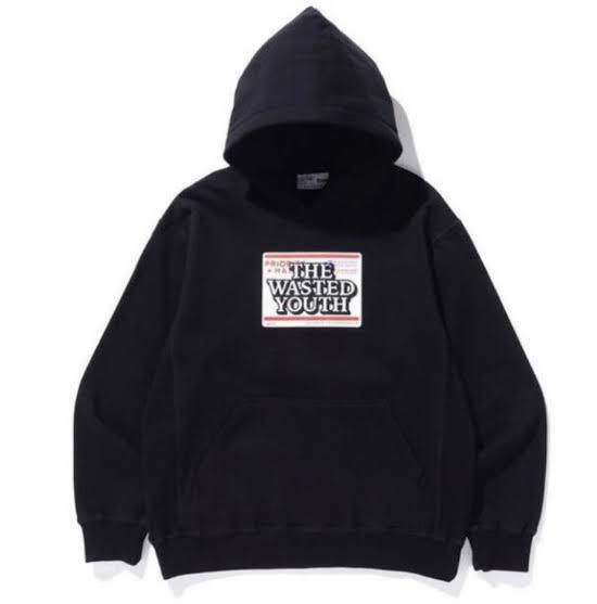 ブラック系,XL(LL)素敵な BLACK EYE PATCH×WASTED YOUTH パーカー ロシアの行動 wasted youth パーカー patch eye black × パーカー