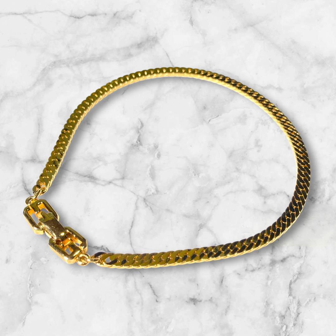 GIVENCHY ジバンシィ 喜平ブレスレット 4mm ゴールド 1-4