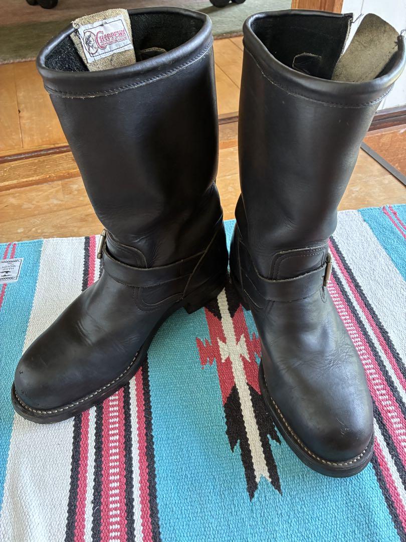 CHIPPEWA チペワ エンジニアブーツ 黒　7.5E 27863 USA製