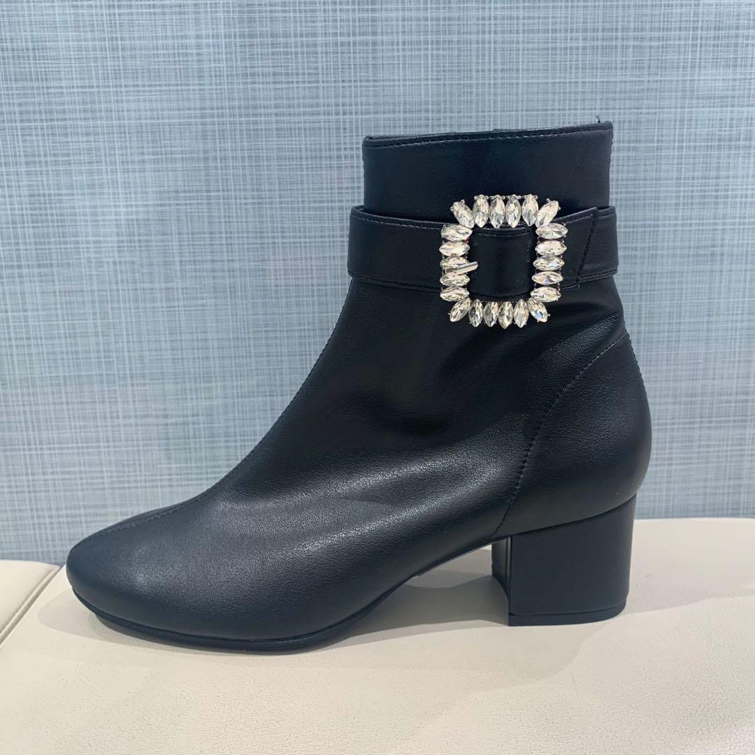 ワシントン　晴雨兼用ビジューバックルブーツ