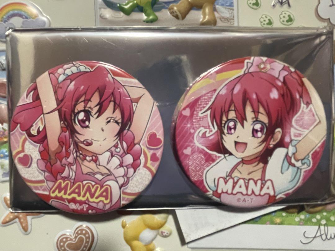 ドキドキプリキュア　マナ　アイドル　春フェス　夏フェス　缶バッジ