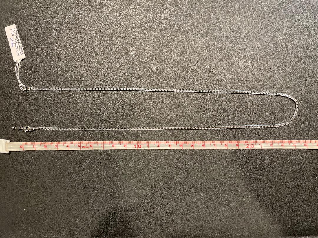 PT850(プラチナ) 喜平ネックレス 6面ダブル 11.1g 50cm 新品