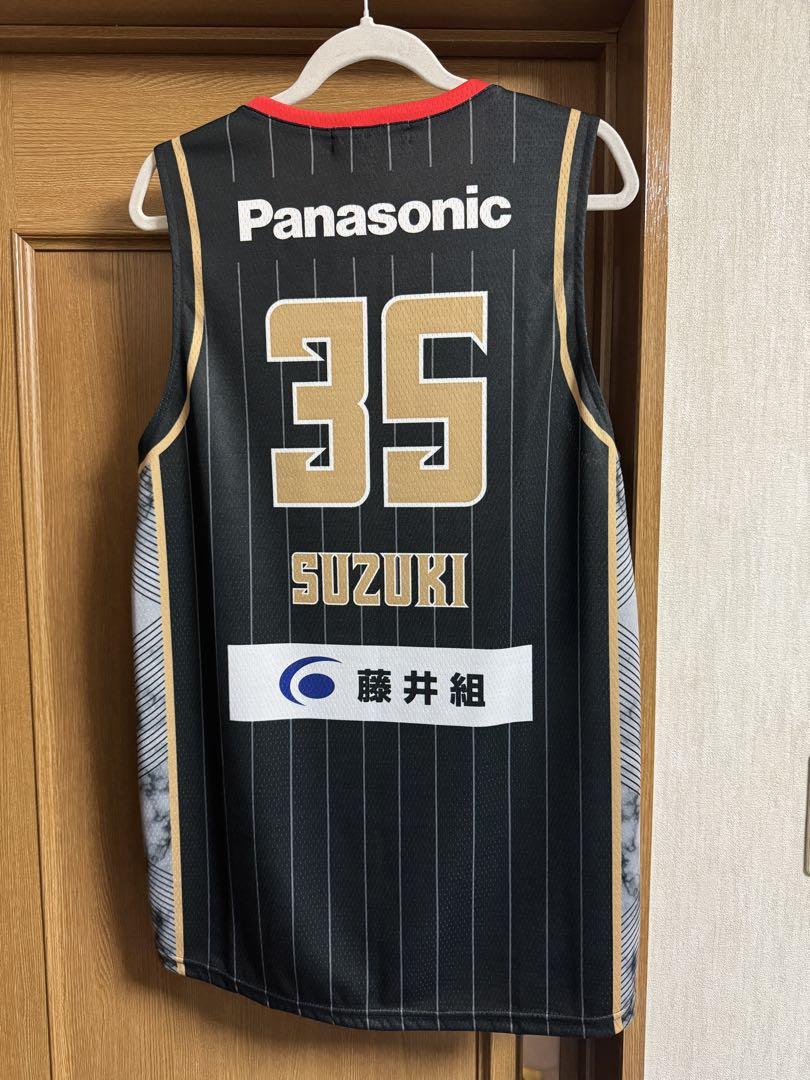 大阪エヴェッサ 35番 鈴木達也選手 直筆サイン入りオーセンティックユニフォーム 大阪エヴェッサ 35番 鈴木達也選手 直筆サイン入り