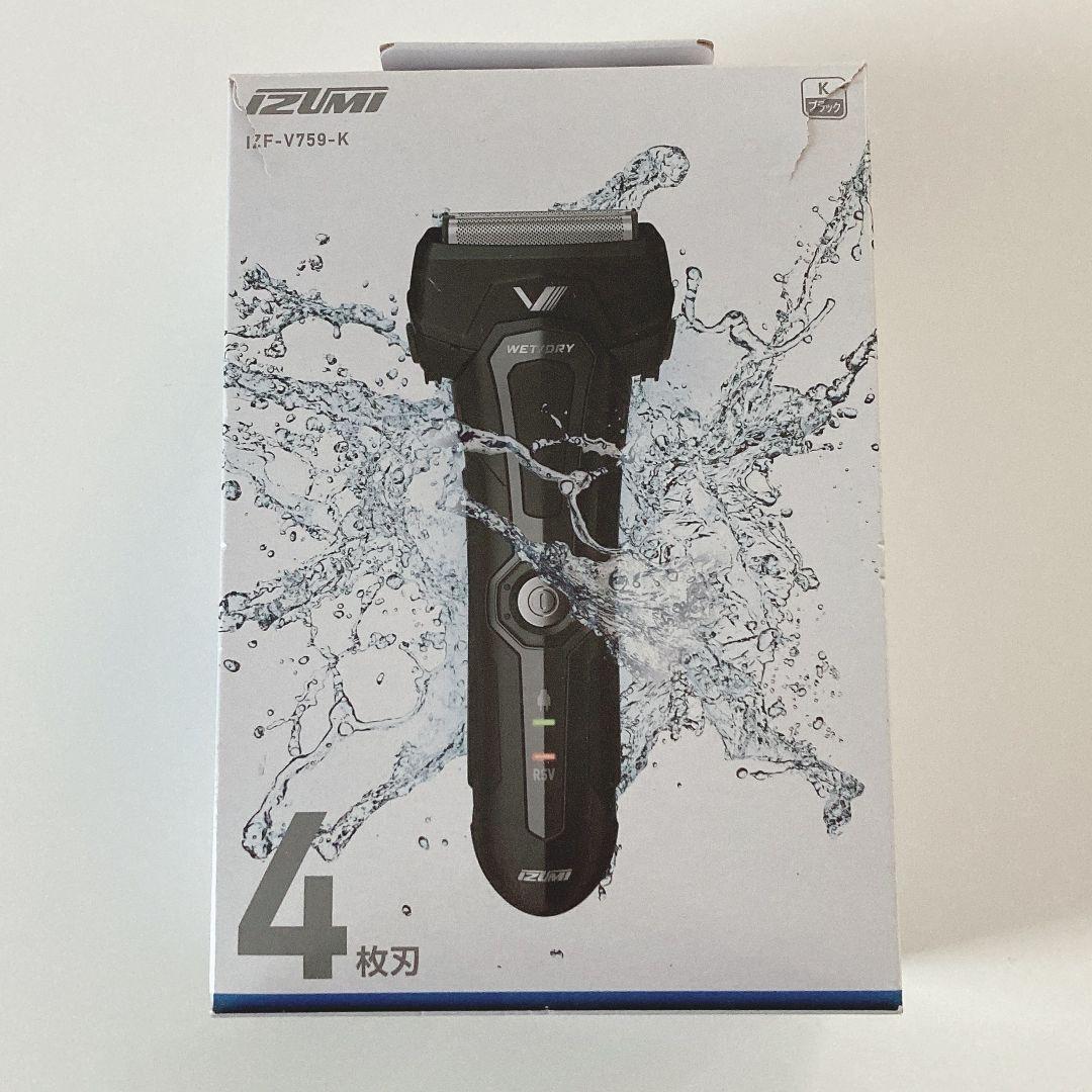 イズミ IZUMI IZF-V759-K メンズ電気シェーバー ブラック 4,860円