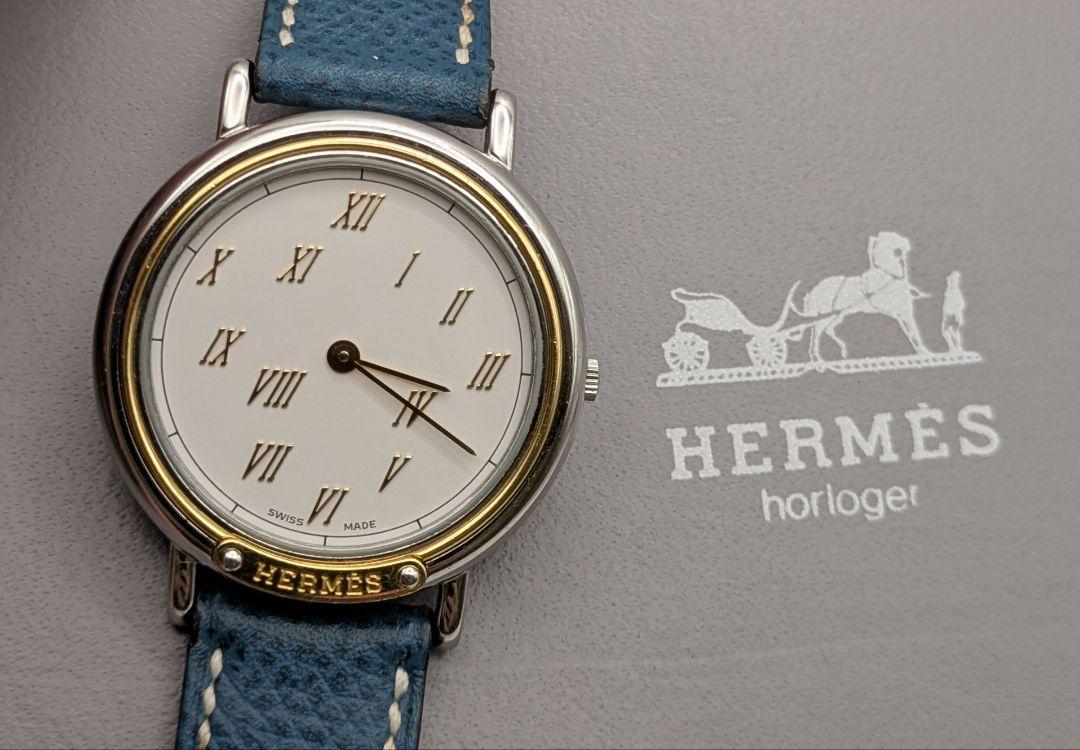 カルムナ　HERMES　エルメス　メテオール　コンビ　メンズ