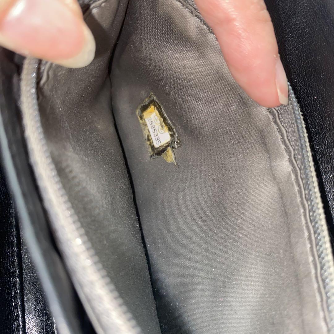 CHANEL エナメル長財布 ラウンドファスナー カメリア メイクアップパレット