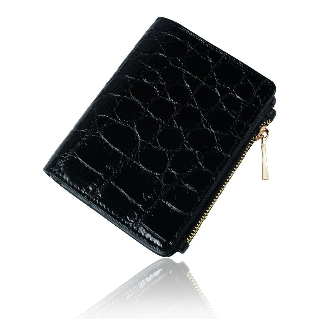クロコダイル 二つ折り クロコダイル 財布 ウォレット ブラウン ¥8,499