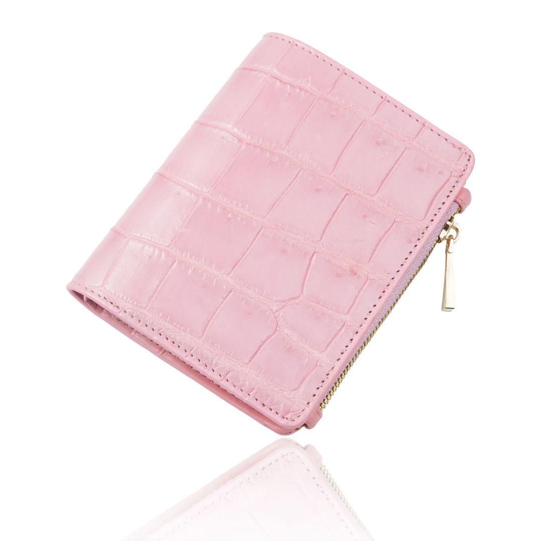 クロコダイル 二つ折り クロコダイル 財布 ウォレット ブラウン ¥8,499