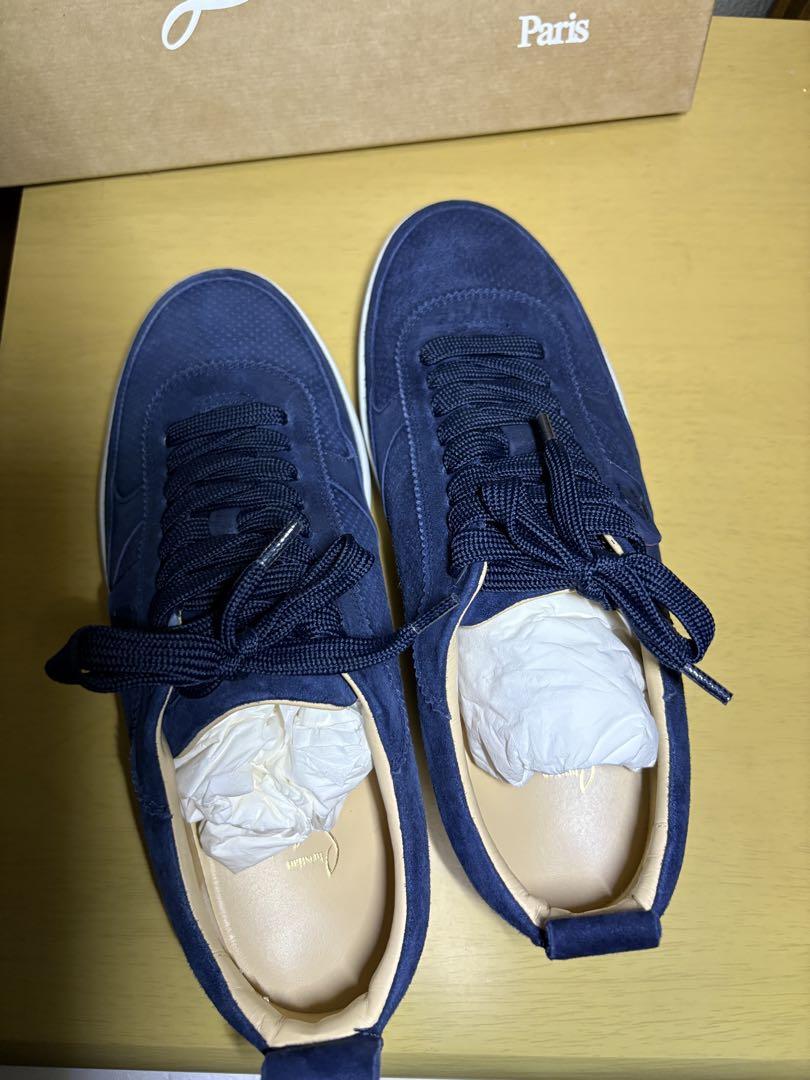 Christian Louboutin ネイビー スニーカー