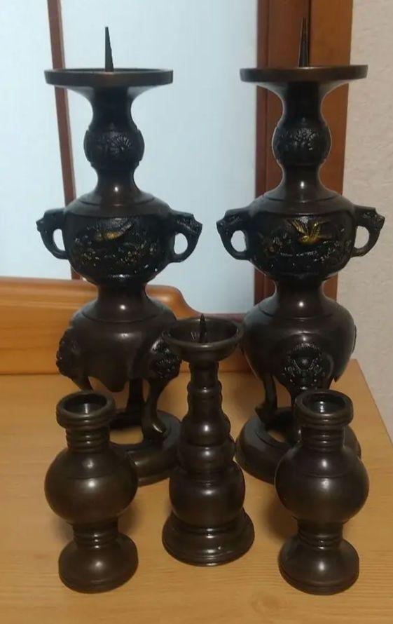 蝋燭立て 2個セット 仏具