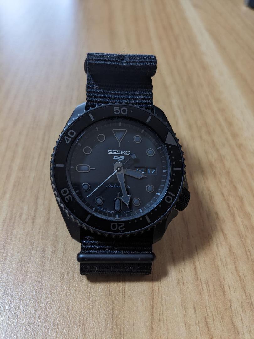 c*i様 SEIKO セイコー 腕時計 5スポーツ SBSA025 オールブラッ