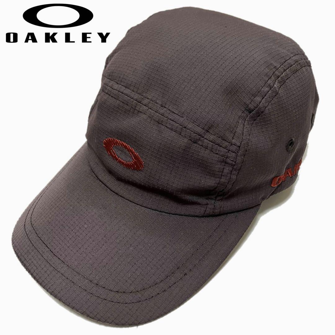 00'sヴィンテージ OAKLEY/オークリー 赤タグ ロゴ刺繍 キャップ