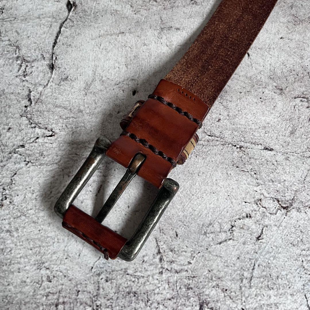 【カリフォルニア購入】Ruehl No.925 ヴィンテージ リアルレザーベルト
