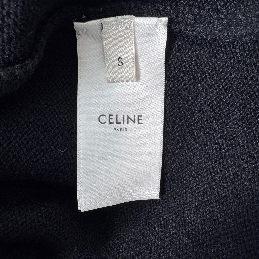 CELINE カシミヤ ルーズフィットタートルネック ニットセーター 黒