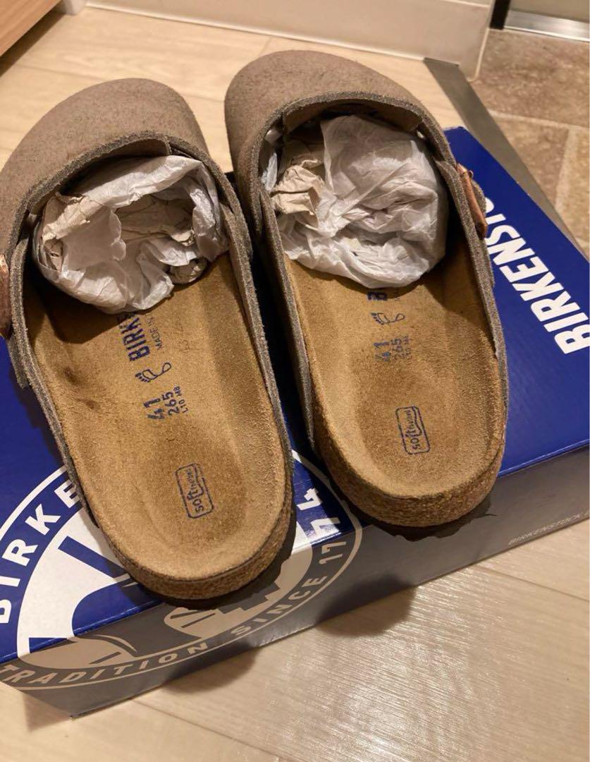 【極美品】箱付き BIRKENSTOCK Boston Taupe