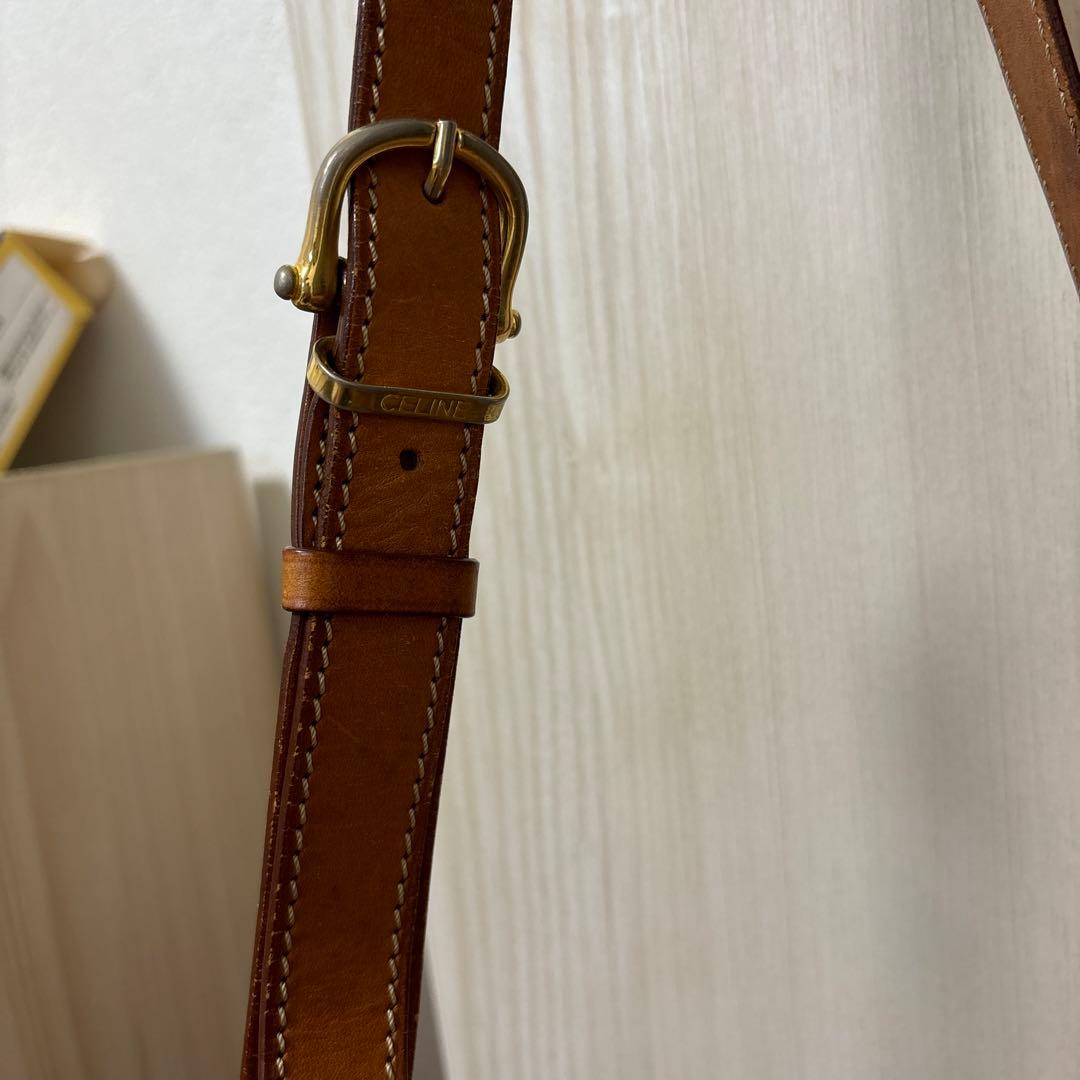 CELINE マカダム柄ショルダーバッグ