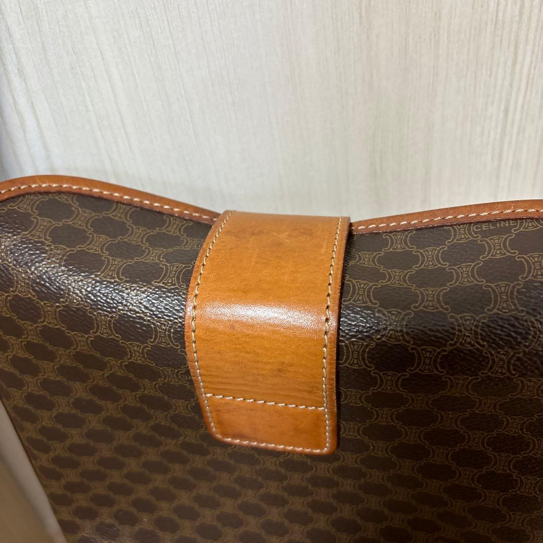 CELINE マカダム柄ショルダーバッグ