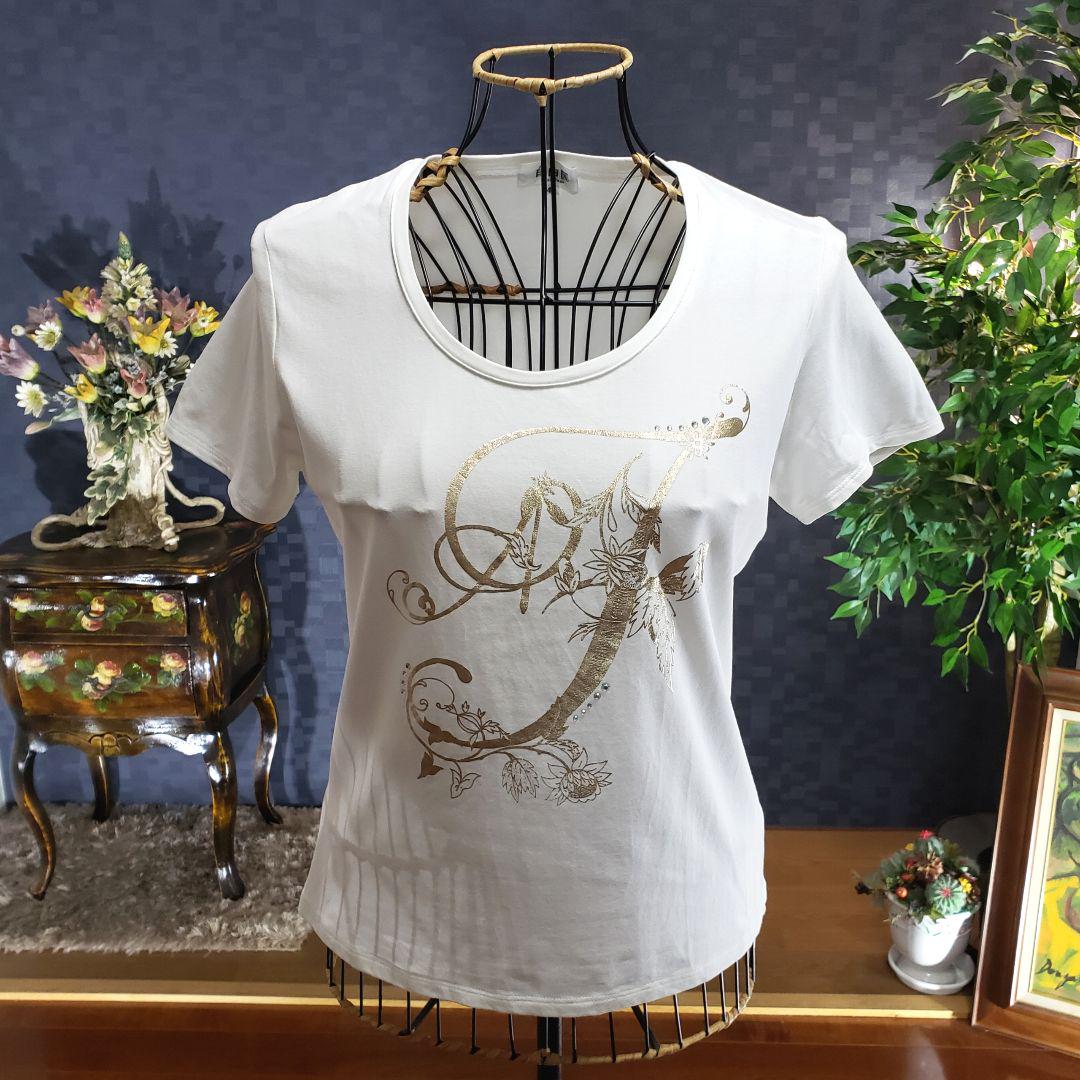 りこ様専用 自由区 ゴールドプリントビジューTシャツ ファッション通販 入荷しました ⭐りこ様専用⭐ かごバッグ