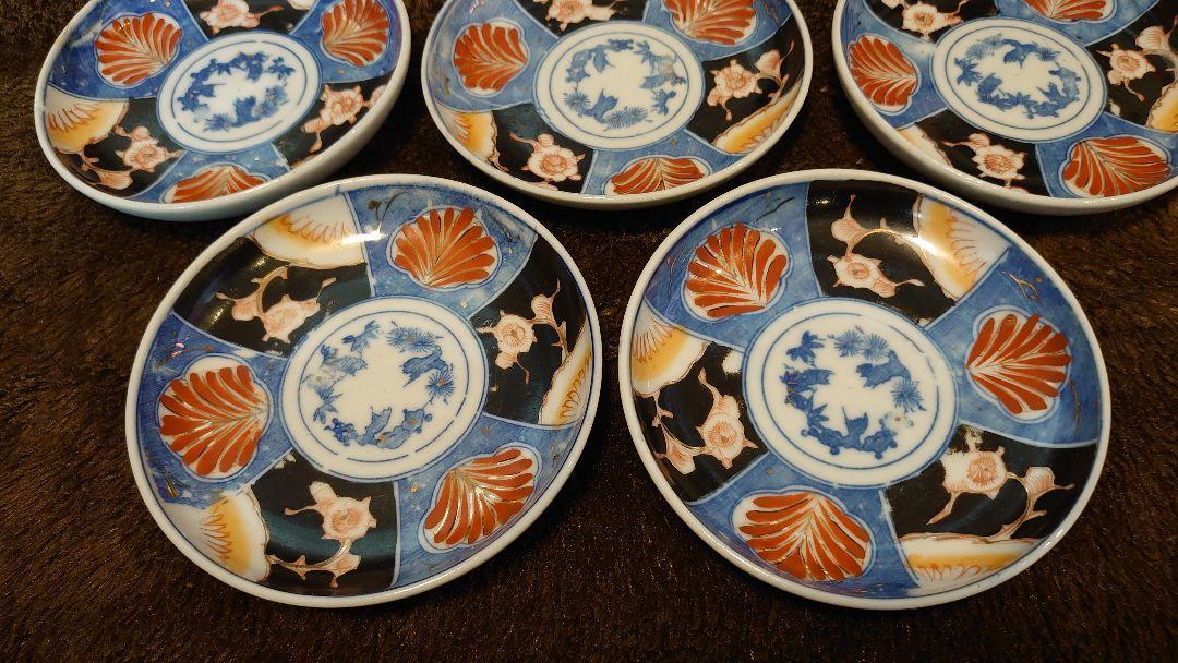 古伊万里　伊万里　色絵　豆皿　菓子皿　蔵出し　７客